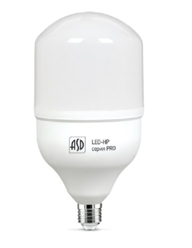 Лампа светодиодная ASD HP-PRO E27 220В 30Вт 2700Лм 4000К дрл/дрв 100х175мм картинка 